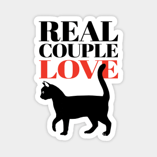 Real Couple Love Cat Magnet