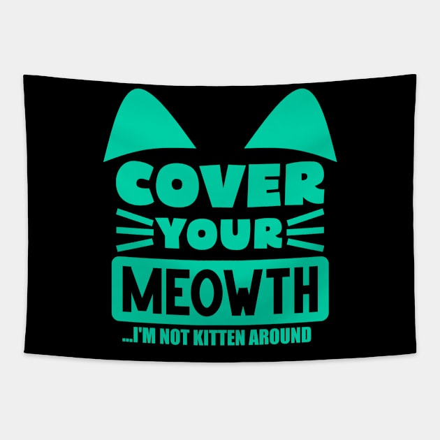 Cover Your Cat Tapestry by colorsplash