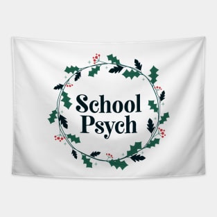 School Psychologist Christmas Shirt Tapestry