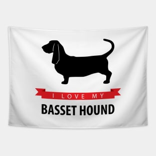 I Love My Basset Hound Tapestry