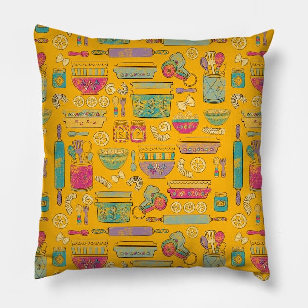 Pasta & Pyrex Pillow by serinehel