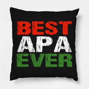 Hungarian Dad Best Apa Ever Father Apa Hungary Flag Distressed Pillow