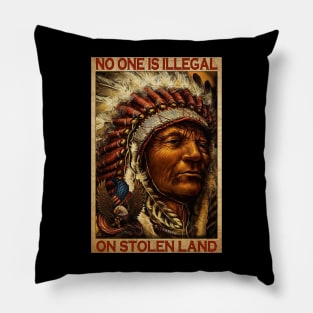 red indian native Pillow
