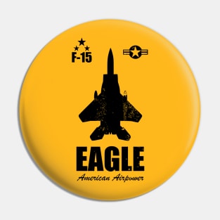 F-15 Eagle (distressed) Pin