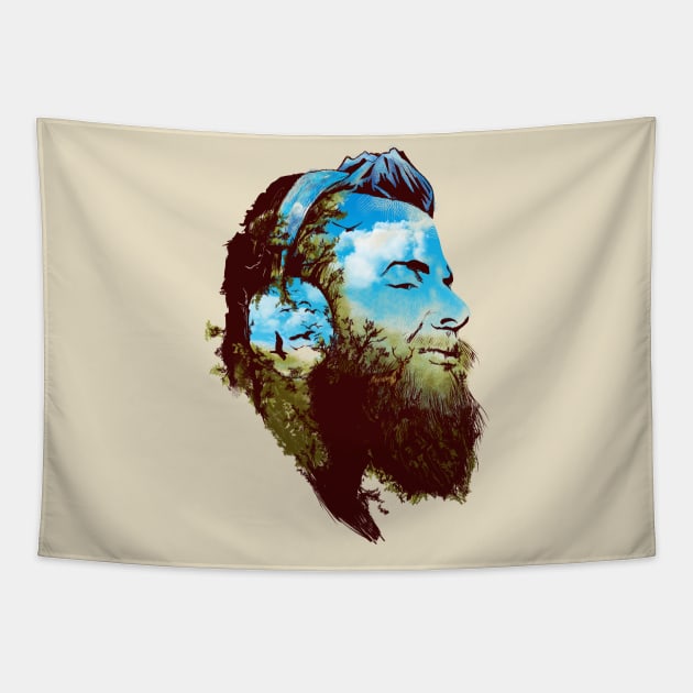 Beard Forest Tapestry by kookylove