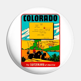 Vintage Colorado Decal Pin