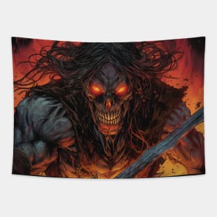 Brutal Barbarian Savage Fury Tapestry