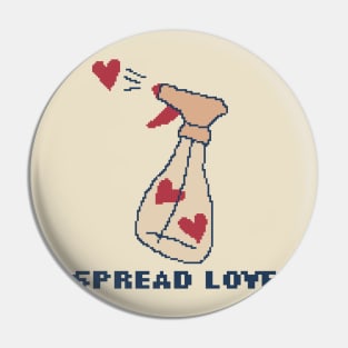 Spread Love - Pixel Art Pin