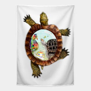 Turtle and Seahorse Tapestry