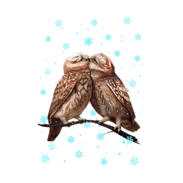 Winter owls by kodamorkovkart