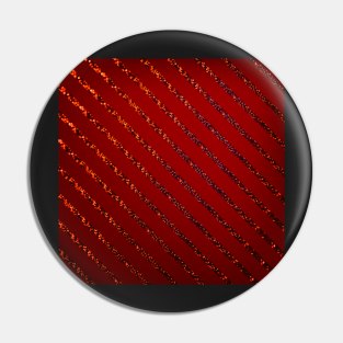 Elegant Sequin Stripe on Dark Red Background Pin