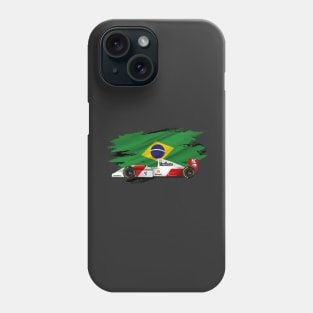 Ayrton Senna's McLaren Honda MP4/8 Illustration Phone Case