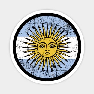 Argentina Flag - grunge Magnet