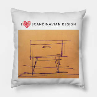 I love Scandinavian design Pillow