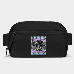 Hedgehogs vs Porcupines Bootleg Rap Tee design Bag