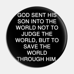 John 3:17 NLT Pin