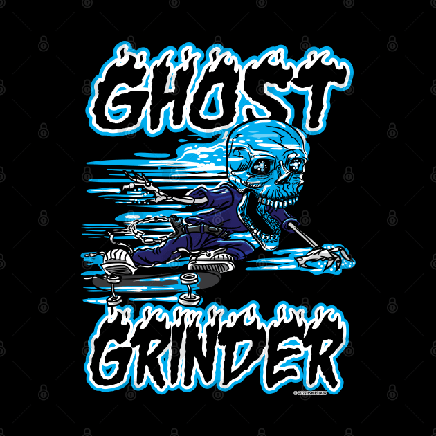 Ghost Grinder Skateboarder by eShirtLabs