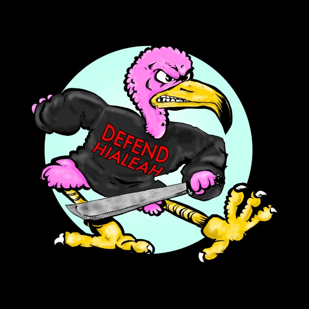 DEFEND HIALEAH - FREDERICO FLAMINGO by FWACATA