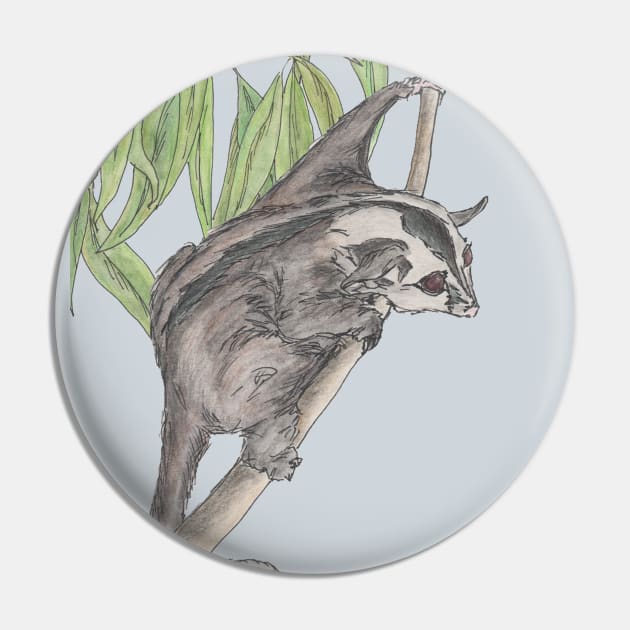 Sugar glider Pin by AussieLogic