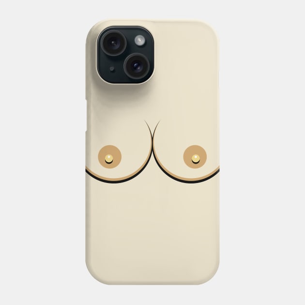 Topless Boobs (Weapons Of Woman) Phone Case by MrFaulbaum