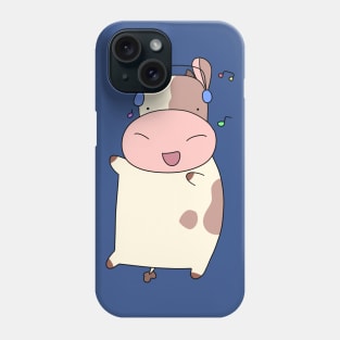 Dancing Headphones Cow Phone Case