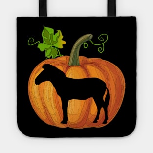 Zebra in pumpkin Tote