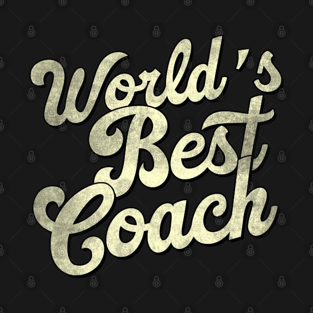 World's best coach. Perfect present for mother dad father friend him or her by SerenityByAlex