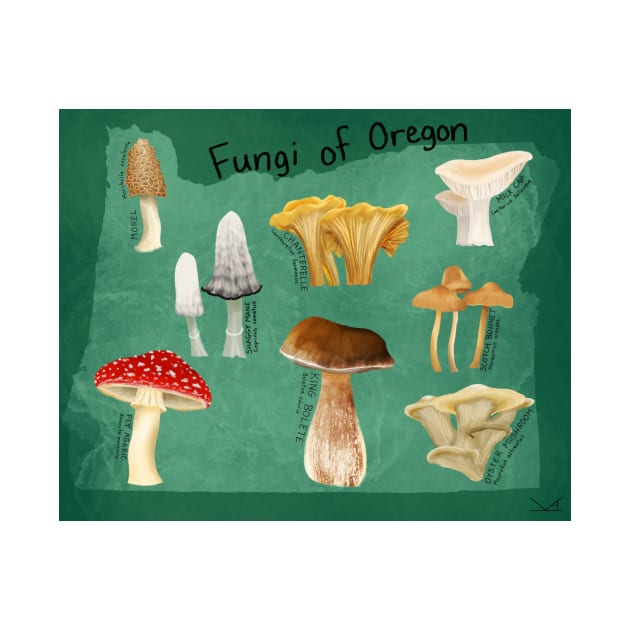 Fungi of Oregon by FernheartDesign