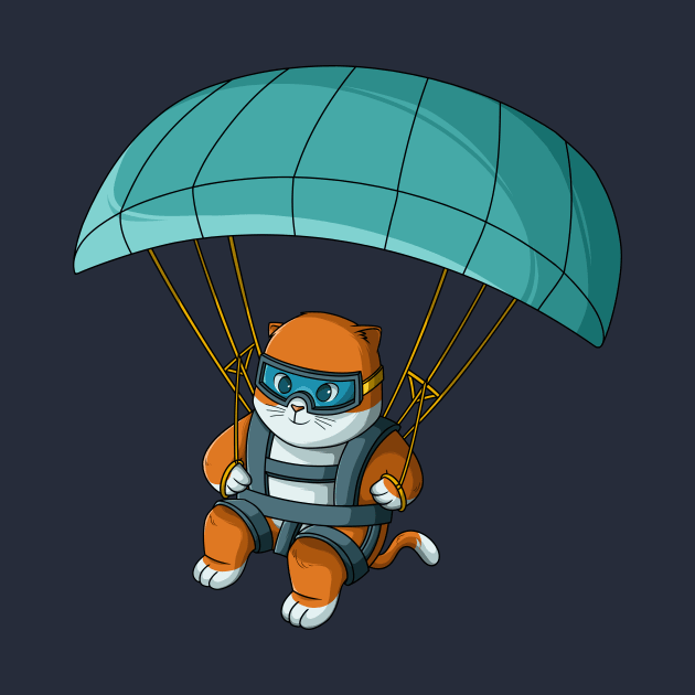 Paragliding cat by Kanvasdesign