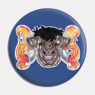 Taurus The Bull God Pin