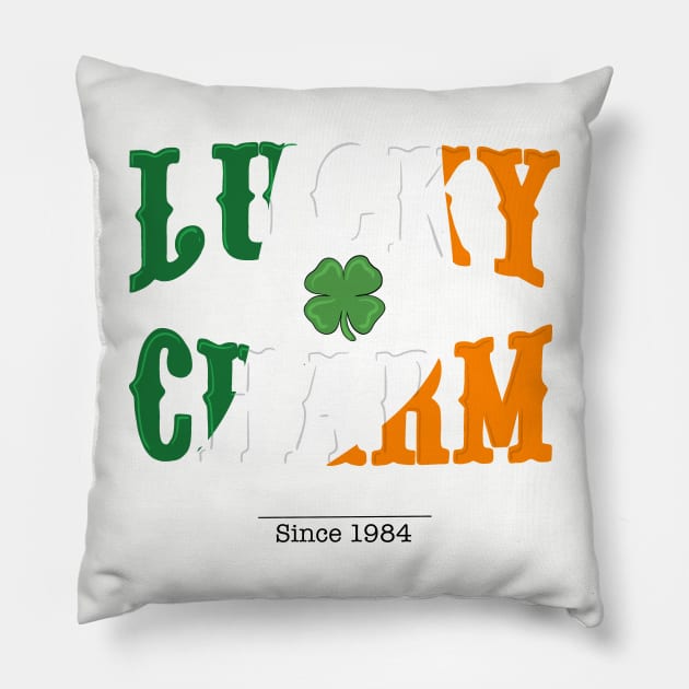 Lucky charm since 1984 Pillow by Holailustra