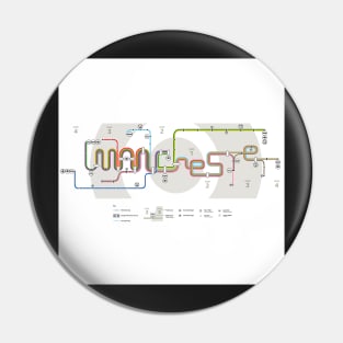 Greater Manchester Metrolink tram lines Word Map Pin