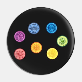 Chakra mandalas Pin