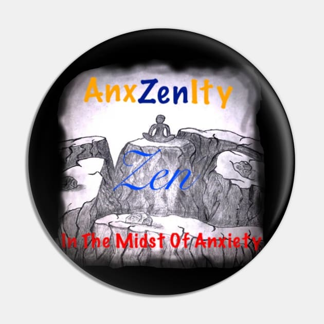 Calm in Chaos Pin by AnxZenity_Podcast