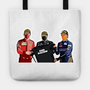 Austria 2020 podium, end racism Tote