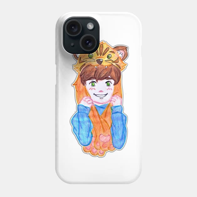 Tiger boy raww Phone Case by EmmeGray