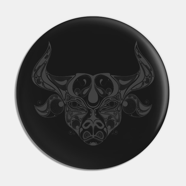 Taurus Geometric Artwork Pin by maddula