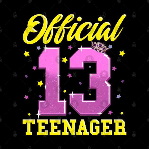 Official Teenager Girl 13th Birthday Gifts For 13 Year Old Official
