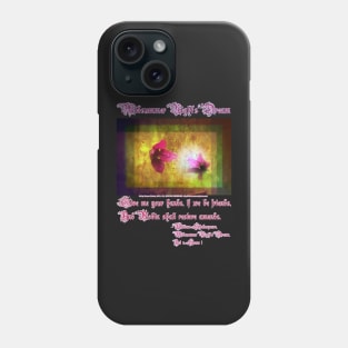 marriage of Titania; Salmon berry floral duet Phone Case