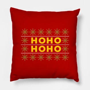 Ho Ho Ho Snowflakes Merch Pillow