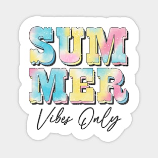 Summer Vibes Only Tie Dye Magnet
