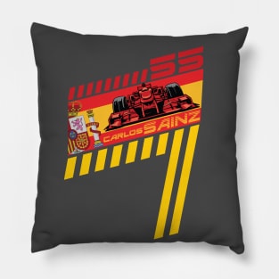 Carlos Sainz 55 Superbike Rider Pillow