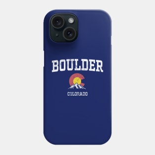 Boulder Colorado CO Vintage Athletic Mountains Phone Case