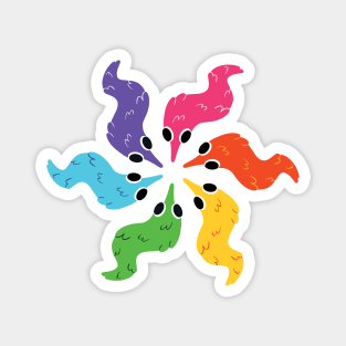 Rainbow Worms Magnet