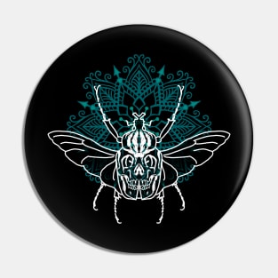 Beetle Mandala Pin