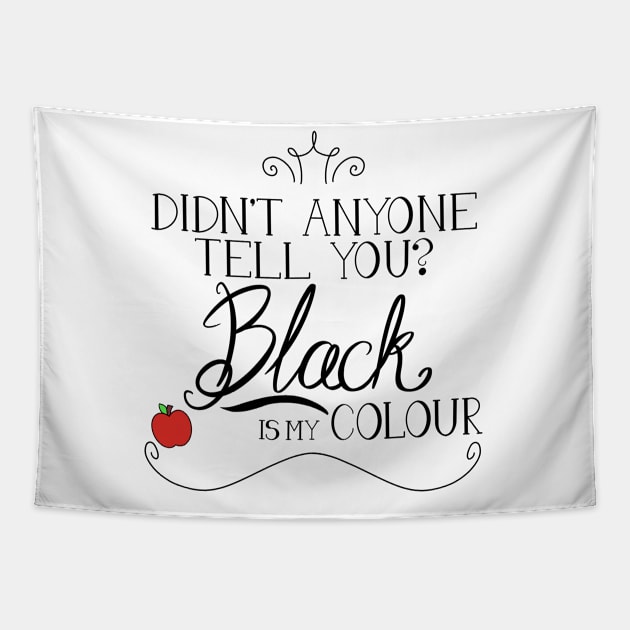 Black is my colour Tapestry by rainilyahead