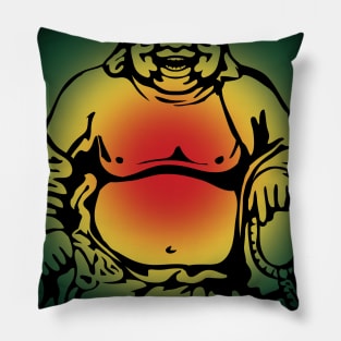 Laughing Rasta Buddha Pillow