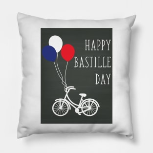 Balloon high upon the air - Bastille Day Pillow