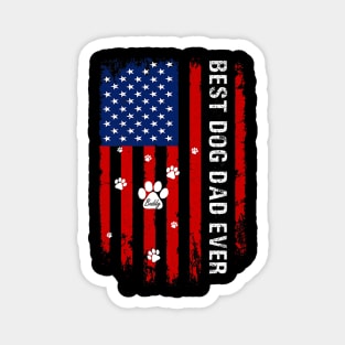 USA American Flag Fathers Day 4th of July Baldy Magnet