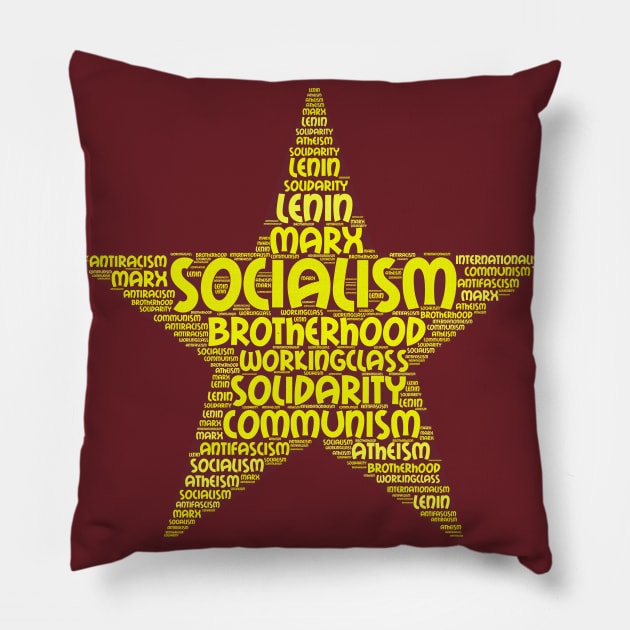 socialism word cloud Pillow by bumblethebee